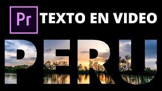 FACIL Texto con Video Animado en Premiere Pro | TecnoMag