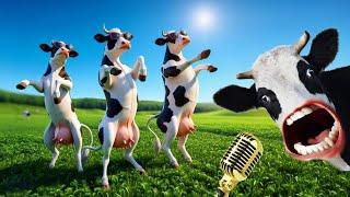 FUNNY COW DANCE FOR 14 MINUTES STRAIGHT | Cow Song & Cow Videos 2024 | Cow dance mix | dancing cow