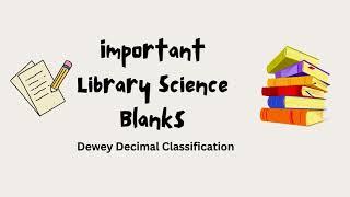 Library science blanks for SPSC, FPSC