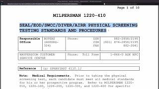 Navy PST Instruction | Navy PST Swim Rules (PART 1 of 3)