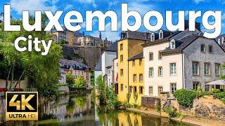 Luxembourg City Walking Tour (4k Ultra HD 60fps) – With Captions