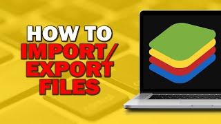 HOW TO IMPORT EXPORT FILES ON BLUESTACK (Quick And Easy)