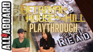 BETRAYAL AT HOUSE ON THE HILL | Board Game | Playthrough | 2 Player Variant | Haunted House Horror