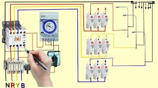 street light panel connection || Street Light Auto Manual Wiring Diagram || It's Electrical