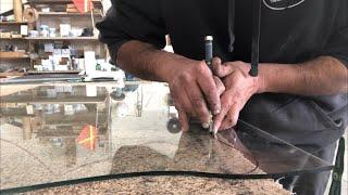 How to cut glass (custom pattern)