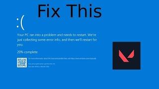 Valorant Blue Screen vgk.sys Error Fix Method