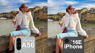 Samsung Galaxy A56 vs iPhone 16E Camera Test Comparison