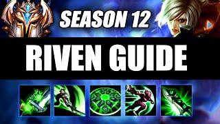 HOW TO PLAY RIVEN TOP SEASON 12 - Riven Guide S12 (Best Build, Runes, Playstyle)