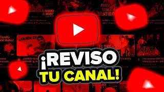 Si Youtube no te Quiere ENTRA y REVISO tu canal EN VIVO