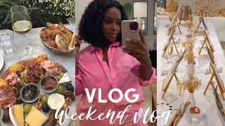 WEEKEND VLOG | SIP AND PAINT | GIRLS NIGHT IN | GETTING BACK TO WORK