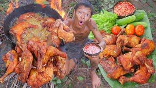 Exploring The Wild: One Man's Adventure Eating Chicken In The Jungle!