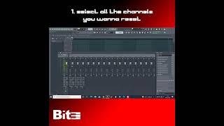 how to reset mixer tracks in FL studio 
