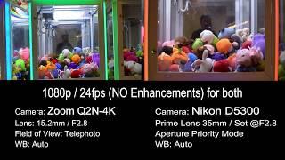 Low Light Videography: Zoom Q2N-4K vs Nikon D5300