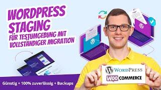 WordPress Testumgang & Staging für reibungsloses Testen  Updaten ohne Risiko + Backups 