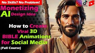 How to create viral 3D Bible Animations for Social Media/AI production/Quickly Gain Profit/0 Skills