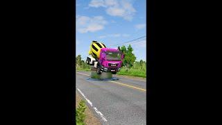 Live Mix Colour Truck vs Speed Bump #beamngdrive #live #gaming #viral #trending #livestream