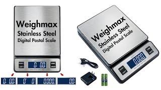 Weighmax Stainless Steel Digital Postal Scale | $100k Bonuses in Description