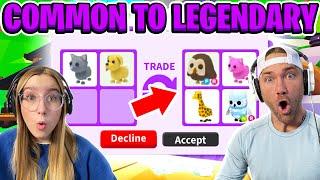Trading COMMON to LEGENDARY Pet in Minutes in Roblox Adopt Me! 