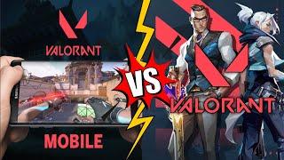 VALORANT MOBILE VS VALORANT PC - COMPARISON