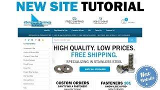 Albany County Fasteners | New Website Tutorial