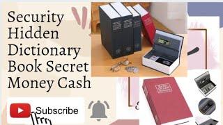Unboxing Security Hidden Dictionary Book Secret Money Cash from (Shopee)