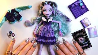 ASMR Monster High Fearbook Twyla Doll Unboxing  Tapping,  Scratching, Whispering