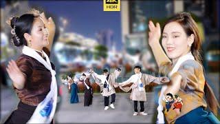 雍吉，藏族舞团队新舞《欢快的舞蹈》，节奏感十足！