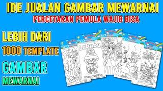 CARA MEMBUAT GAMBAR MEWARNAI SAMPAI SIAP JUAL | IDE JUAL GAMBAR MEWARNAI