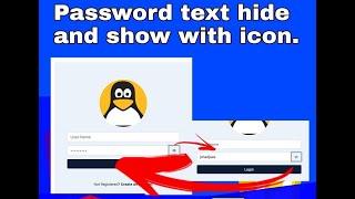 Password text Hide and Show on Icon click | In #angular #html #javascript #coding