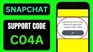 How to Fix Snapchat Support Code C04A in iPhone|2023