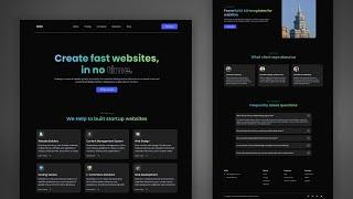Design a Website Management Agency Landing Page Using HTML CSS and JavaScript