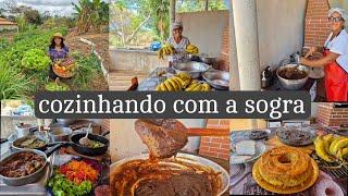 Na COZINHA com a SOGRA| aprenda a fazer um DELICIOSO doce de BANANA | almoço e COLHEITA na horta