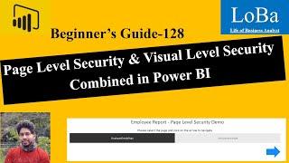 Power BI Page Level Security & Visual Level Security Work Around | Restrict Page Access in Power BI