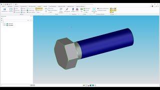 Creo Elements Direct Modeling Tutorial - "01 Schraube"