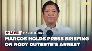 LIVESTREAM: Malacañang press briefing with Pres. Marcos Jr. on Duterte's arrest