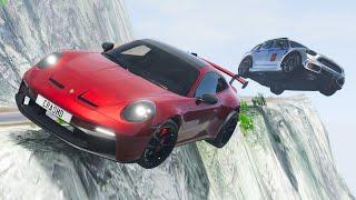 Cliff Drops Car Crashes  #29 - BeamNG Drive | CRASHdriven