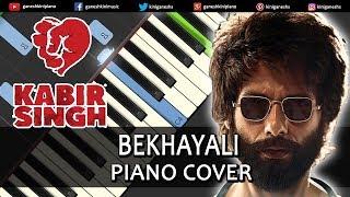 Bekhayali Song Kabir Singh | Piano Cover Chords Instrumental By Ganesh Kini