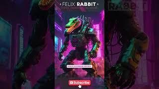 Robot rabbit fight with crocodile robot #rabbit #crocodile #fight #tranding