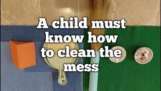 montessori  presentation of sweeping