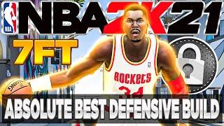 ABSOLUTE BEST 7FT DEFENSIVE CENTER BUILD ON NBA 2K21! BEST CENTER BUILD ON NBA 2K21!