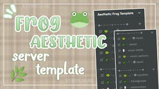 Green Aesthetic Frog Server Template || Discord