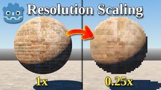 Godot resolution scaling and stretch res tutorial