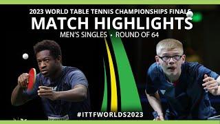 Alexis Lebrun vs Ibrahima Diaw | MS R64 | 2023 ITTF World Table Tennis Championships Finals