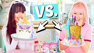 EINHORN Torte gegen MEERJUNGFRAU Torte  BFF Battle ‍️ | ViktoriaSarina