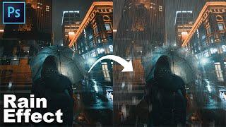 How to Create Rain Effect | Easy | Photoshop Tutorial