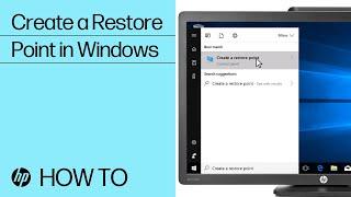 Create a Restore Point in Windows | HP Computers | HP Support