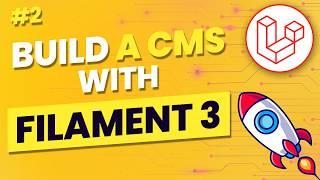 Let's build a CMS with Filament 3 and Laravel 11 | #2 - Navbar & Package setup