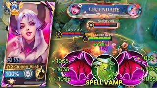 ALICE NEW SPELL VAMP CHEAT BUILD!! (Don’t Tell Moonton)| MLBB