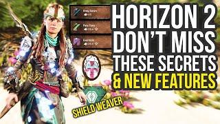 Horizon Forbidden West Secrets & Hidden Features You Don't Want To Miss (Shield Weaver Skill & More)