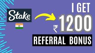 I GET RS 1255 AS STAKE REFERRAL BONUS  WITHDRAWAL PROOF !!